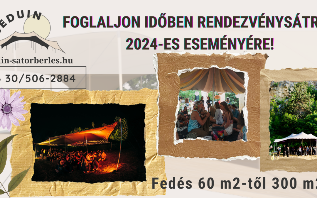 Foglalj időben rendezvénysátrat