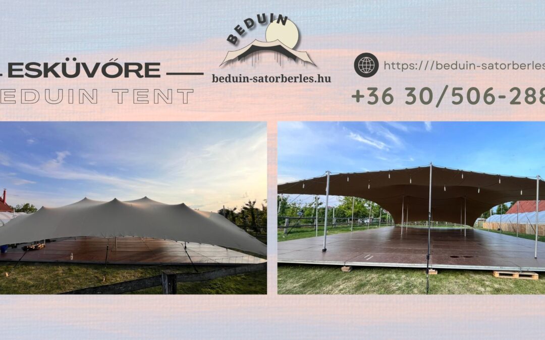 300 m2-es sátor esküvőn