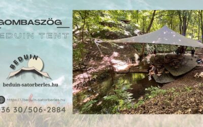 Rendezvénysátor telepítés extrém terepen – kitelepülés Gombaszög