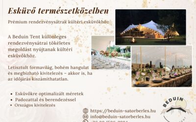 Kültéri esküvő – amikor a természet és az elegancia találkozik